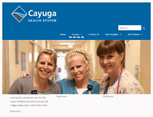 Tablet Screenshot of cayugahealthsystem.org